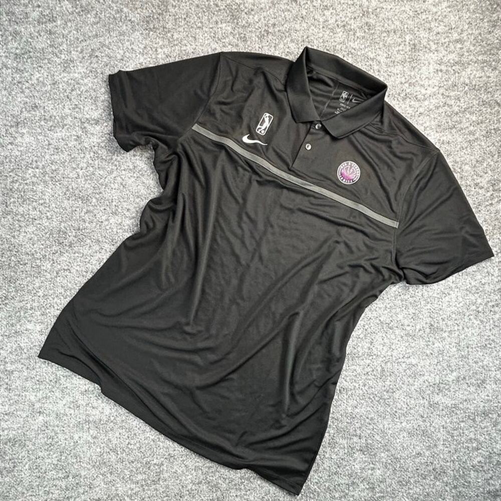 Nike NBA G League Ignite Dri-FIT Polo Men’s XL Tall Black NWT
